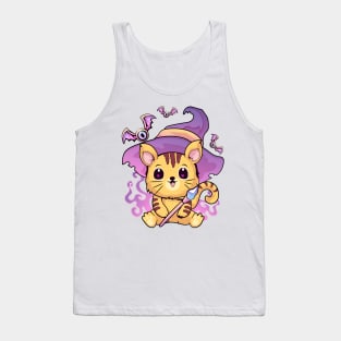 Witchy Cat kawaii pastel goth Tank Top